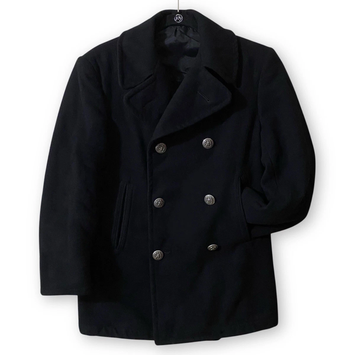 Vintage Navy Pea Coat In Vintage Outerwear Coats & Jackets For Men