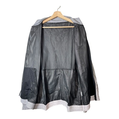 TomboyX Ultra Reflective Jacket Full Zip Gray Hi Vis Size Large Walking Running - Picture 3 of 5