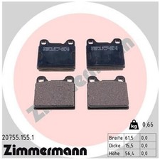 Satz Bremsbeläge Bremsklötze hinten für Volvo 940 944 945 2 960 964 965 | 771