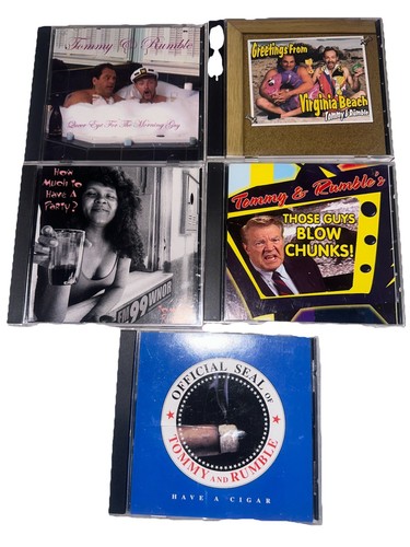 Tommy & Rumble CD LOT OF 5 - FM99 WNOR Norfolk VA Morning Radio Comedy