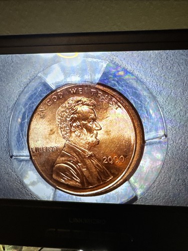 2000 Lincoln Penny Mint Error Broad Struck And DDO/DDR Doubling Not Listed Ms 63 - Picture 4 of 9