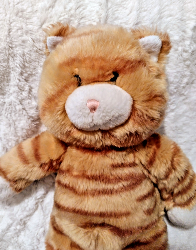 Build A Bear Workshop Orange White Tabby Striped 16" Kitty Cat Vintage - Foto 2 di 6