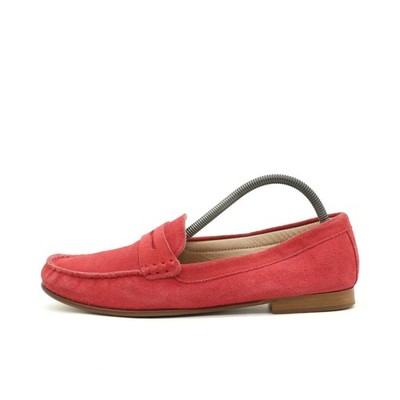 J.Crew Damen Loafer EU 39 Penny Rot Handgefertigt, Made in Italy Schuhe