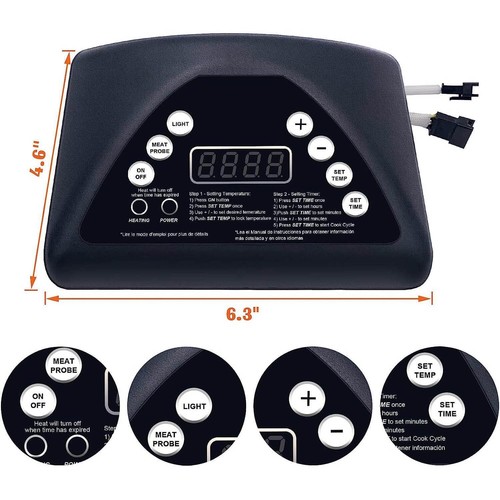 Masterbuilt Digital Control Panel Kit, Compatible with Masterbuilt 20070311/2007 - Picture 2 of 8
