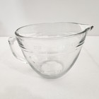 PAMPERED CHEF 2 Qt 8 Cup Classic Batter Bowl Measuring Bowl Lid Large Glass