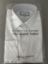 NEW mens shirt Charles Tyrwhitt button down slim fit