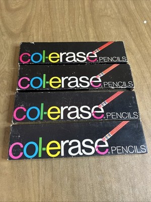 Faber Castell Col-erase One Dozen Box Vintage Colored Pencils Yellow Brown Green