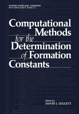 Computational Methods for the Determination of Formation Constants (Modern I...