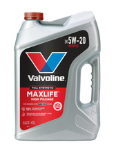 Pack of 2-Valvoline MaxLife Full Synthetic High Mileage 5W-20 Motor Oil 5 Quart 21.58 per gallon