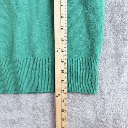 Antiguo Chaleco Suéter Azul Marino Mujeres Medio Verde Tejido Tan Suave Sin Mangas Cuello en V Sosoft - Imagen 4 de 12