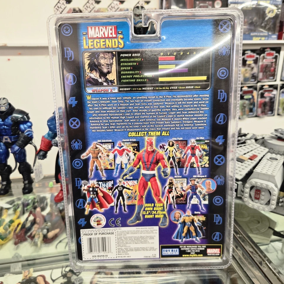 Figura de acción Marvel Legends Series AOA Weapon X Giant Man BAF 2006 Toybiz Foto 2 de 2