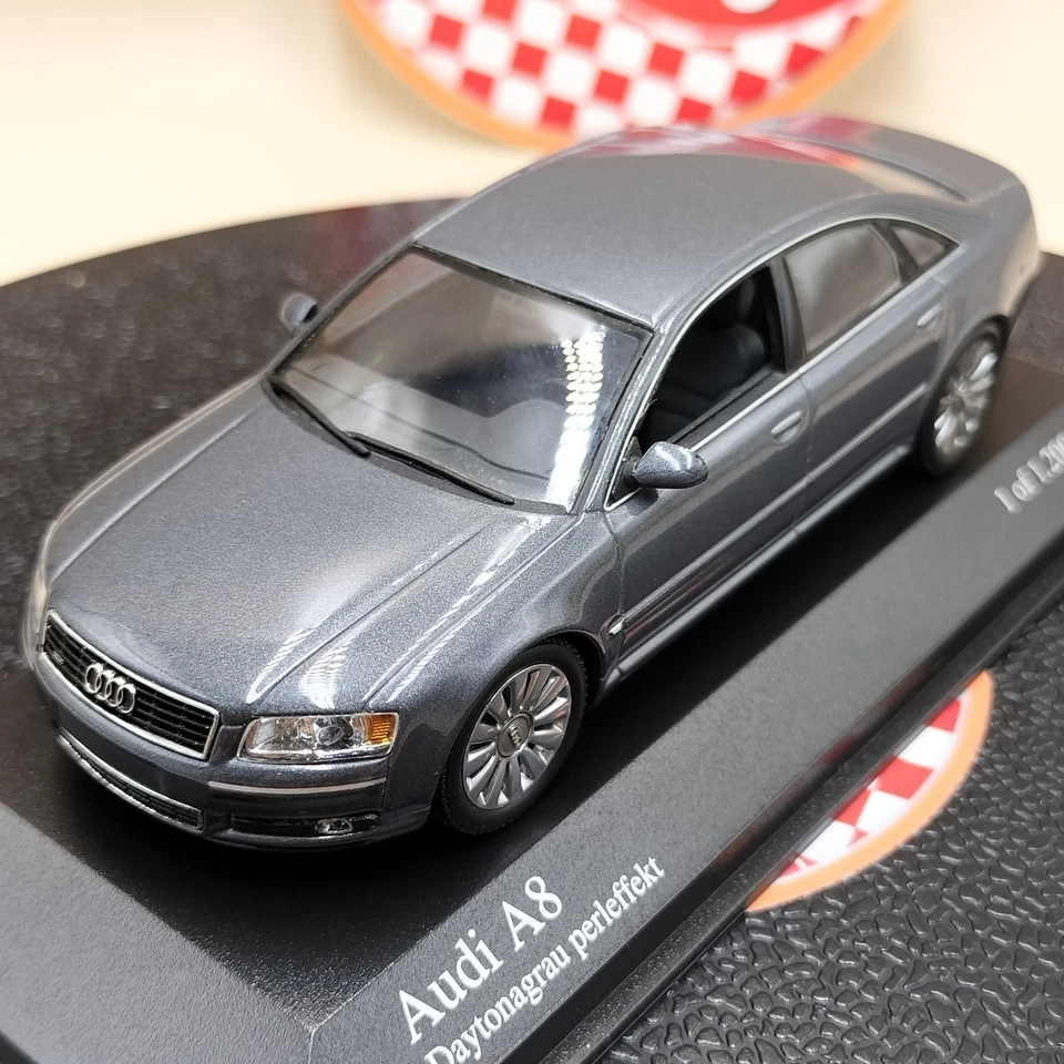 MINICHAMPS 1/43 Audi A8 2002 grey gray metallic 400011802 - Image 2 of 4