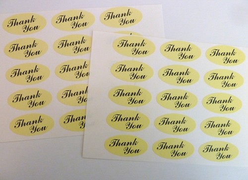 Etiquetas de sello ovalado de gracias, pegatinas para envoltura de regalo, sobres, bolsas, tarjetas - Imagen 3 de 3