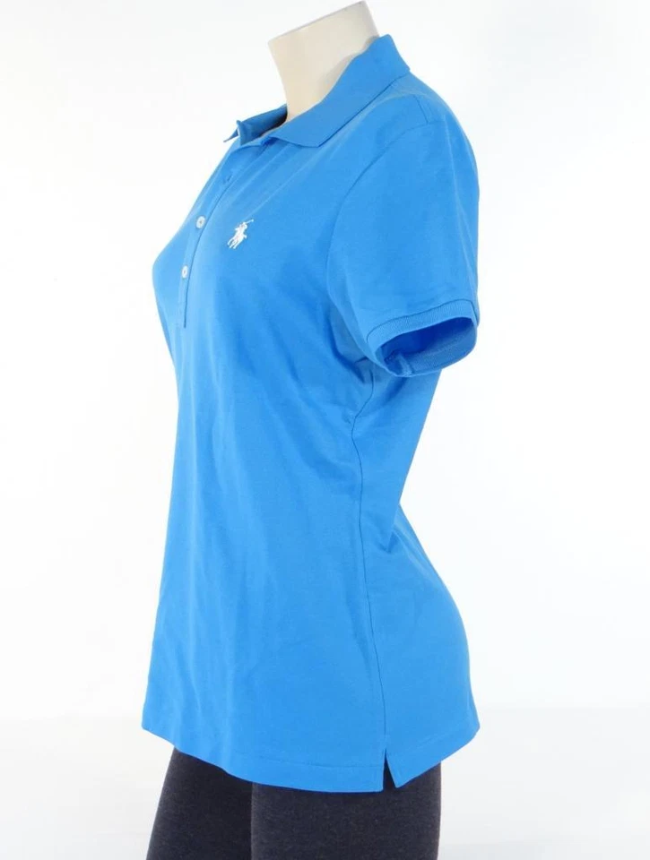 Polo Ralph Lauren Golf Azul Manga Corta Calce Ajustado Golf Mujer Nuevo con Etiquetas Foto 3 de 4