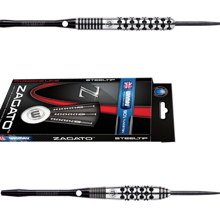 WINMAU ZAGATO DARTS SET - 90% Tungsten C Axis - Steel Tip 22, 23, 24, 25 grams WINMAU ZAGATO DARTS SET - 90% Tungsten C Axis - Steel Tip 22, 23, 24, 25 grams
