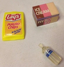 Tyco Kitchen Littles Mini Mart Food Barbie Dollhouse Grocery Lot