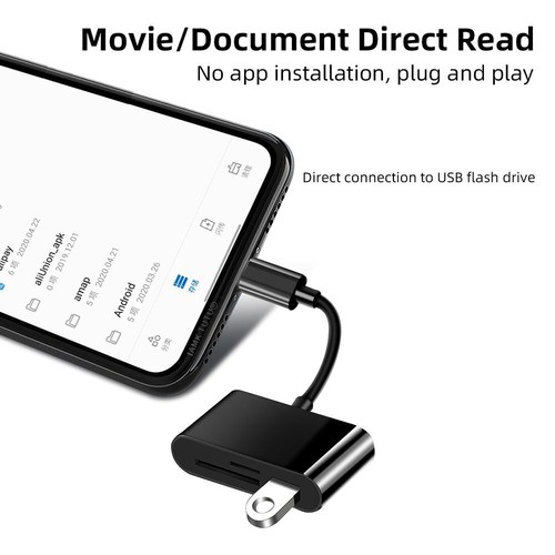 Transfer USB Type-C Micro USB OTG Adapter Card Reader For Samsung Huawei Xiaomi - Photo 7 sur 16