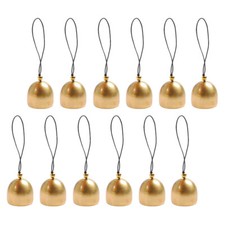 12PCS Decorative Golden Bells Sleigh Bell Decoration