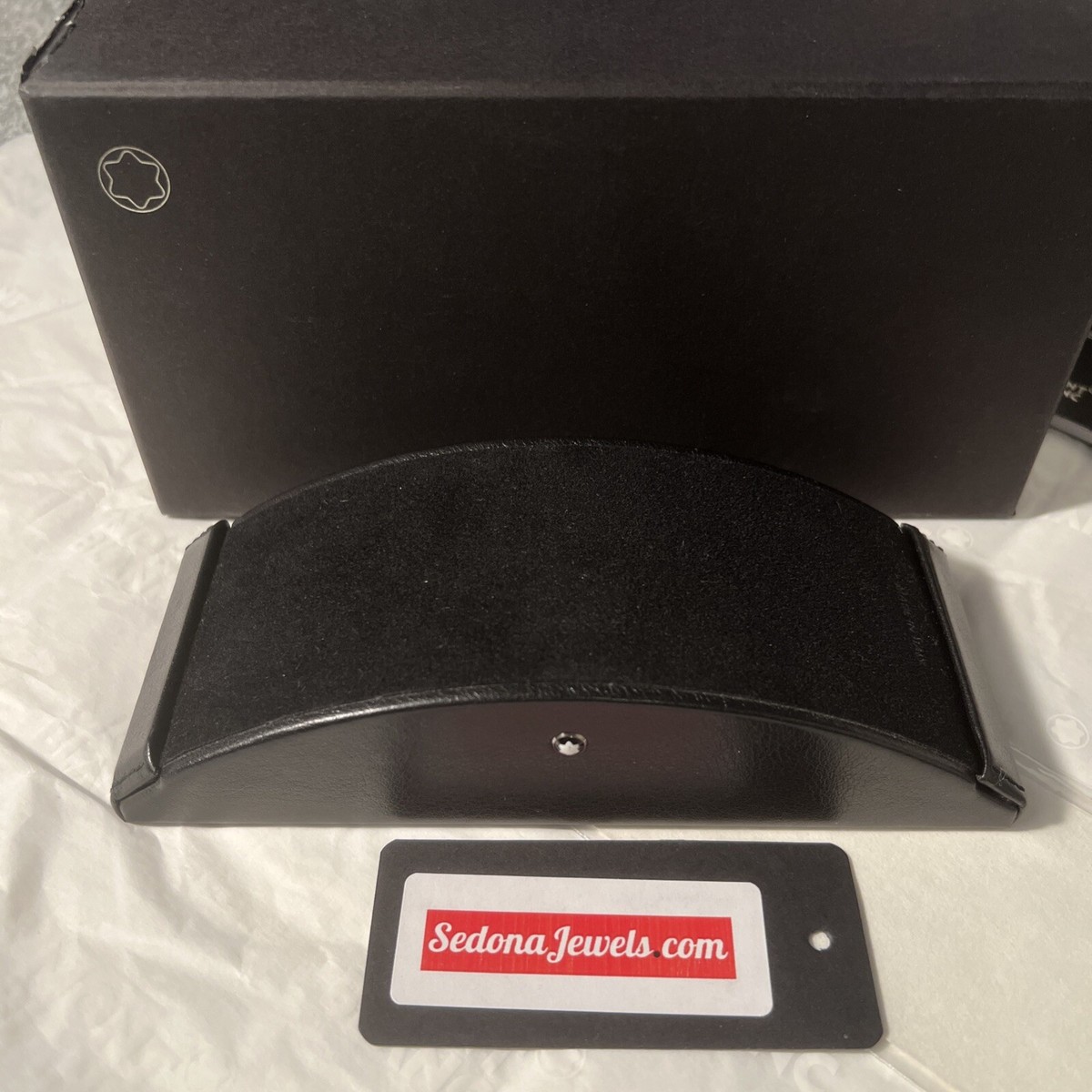 Montblanc Desk Accessories Black Leather Ink Blotter 111463