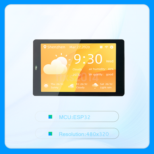 WT32-SC01 3.5 "pantalla táctil capacitiva ESP32 Demo Board Bluetooth WiFi - Imagen 2 de 3