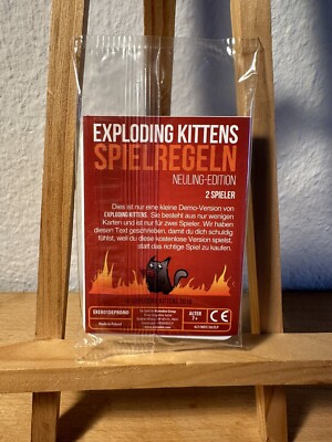 Spiel: Exploding Kittens Neuling Edition - NEU - Demo - Promo -
