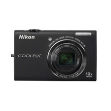 Black Nikon COOLPIX S6200 16.0MP Digital Camera 10 x Optical Zoom Built-in Flash