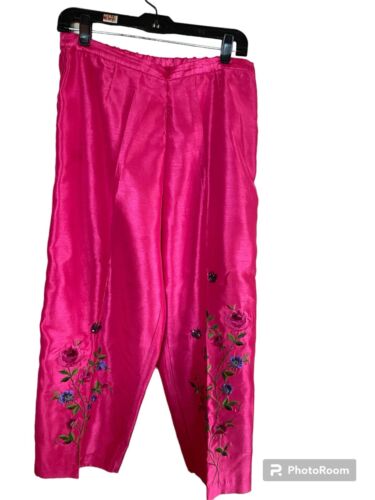 Mlle Gabrielle Hot Pink Top & Pants Set Sz.14 Flor