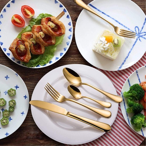 24pc Stainless Steel Flatware Silverware Set with Premium Gift Box Service for 6 - Picture 8 of 12
