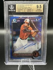 2022 Bowman Draft Chrome Jackson Holliday 1st Blue Wave Auto /150 BGS 9.5