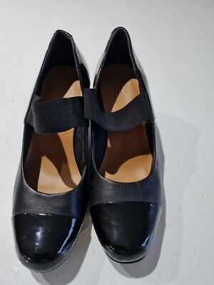 Sandales Clarks Mary Jane 5.5D - Cuir Noir, Occasion