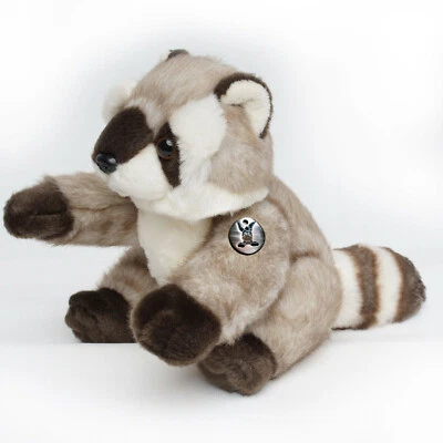 KUSCHELTIERE*BIZ Waschbär Kuscheltier sitzend 30 cm Plüschtier Plüschwaschbär WASSTI