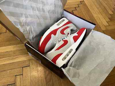Nike Air Max 1 86 OG Big Bubble - White / University Red - Gr 43 EU / 9.5 US