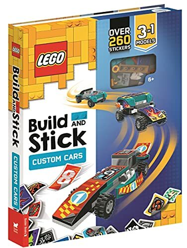 LEGO® Build and Stick: Custom Cars (Includes LEGO® bricks, book and over 260 st