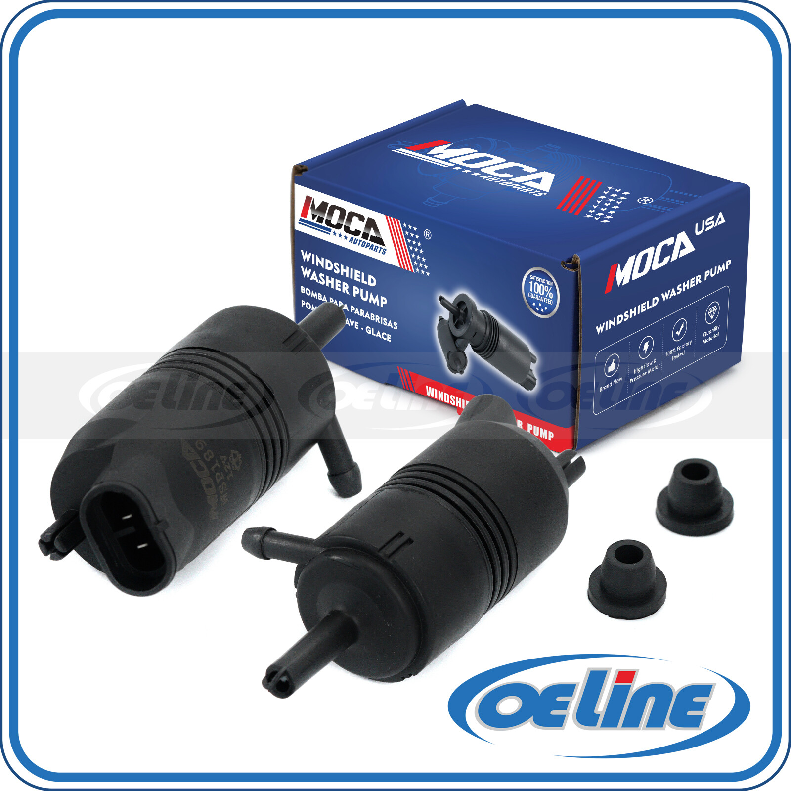 2x Windshield Washer Pump for Chevrolet GMC Pontiac Oldsmobile 172435 172189