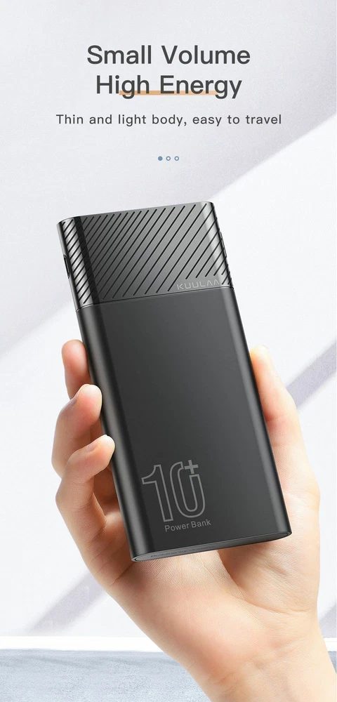 10000mAh QC PD 3.0 Fast Power Bank for Phones USB External Battery