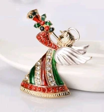 Christmas pin Angel Fashion Jewelry NEW Free Ship 1.8 Inch