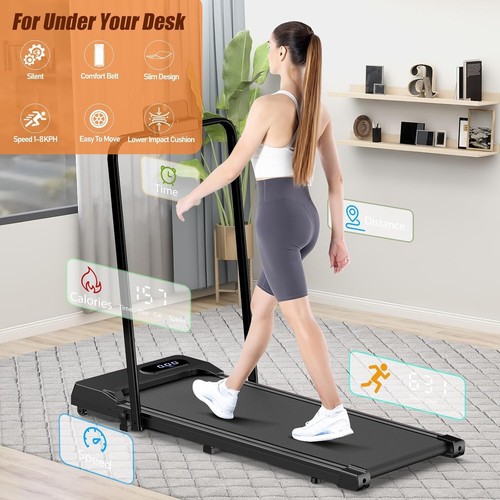 Walking Pad Treadmill Electric Foldable Underdesk Smart Running Machine +Holder - Picture 7 of 24