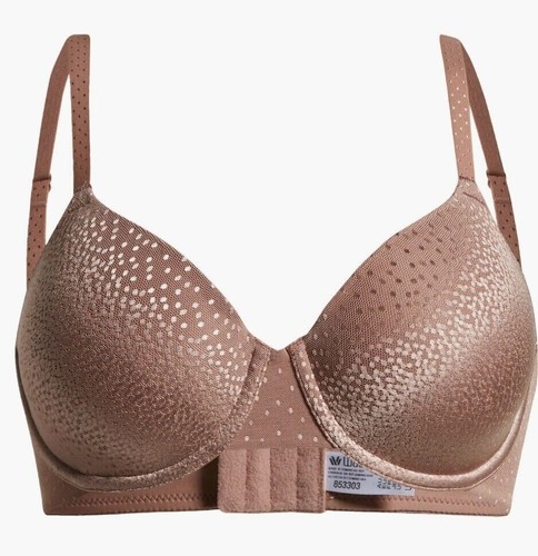 New Wacoal 853303 Back Appeal Full Coverage Lined Underwire Bra US 36DD Burlwood - Picture 4 of 4