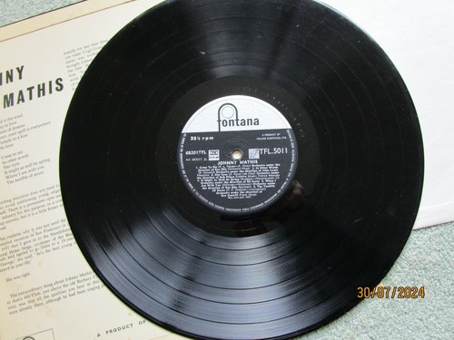 JOHNNY MATHIS JOHNNY MATHIS Fontana TFL 5011 MONO VINYL LP Album - Picture 4 of 4