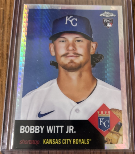 2022 Topps Chrome Platinum Prism Refractor Bobby Witt Jr. Rookie RC Royals - Picture 4 of 4
