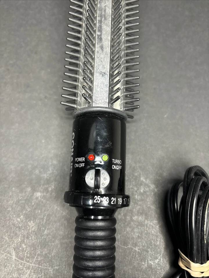 CONAIR INSTANT HEAT 3/4 Inch CURLING IRON BRUSH Color: Black TESTED WORKS GREAT - Image 3 of 4