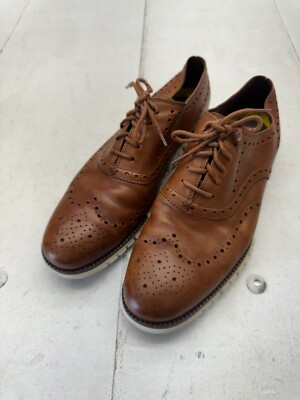 Cole Haan Grand OS Brown Zero Grand Wingtip Oxfords Mens Size 11