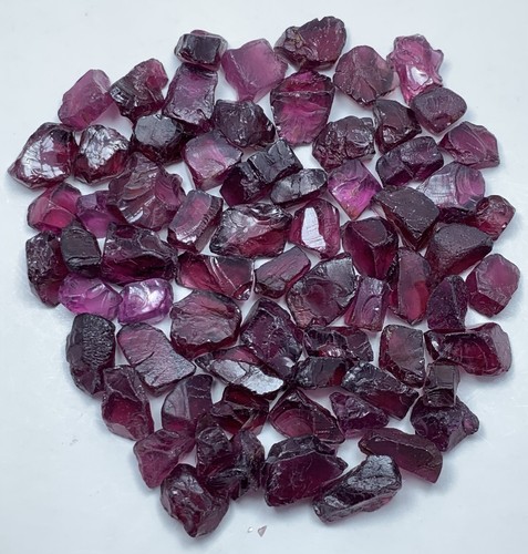 Granates púrpura rosado áspero grado faceta de 251 quilates de Tanzania, para lapidarios - Imagen 1 de 9