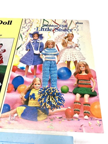 Lot of 5 FASHION DOLL Dress PATTERNS Annies Attic Shady Lane Janice Rader D2 - Picture 4 of 12