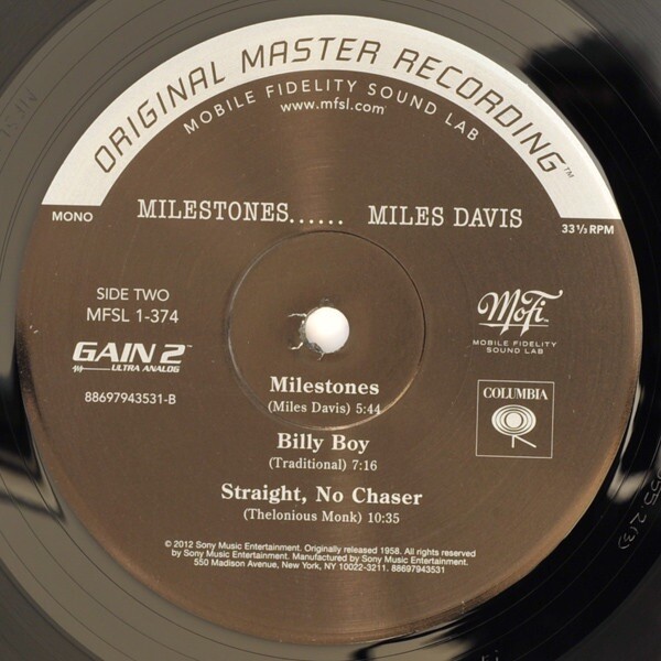 Miles Davis - Milestones (2013) MFSL1-374 Original Master