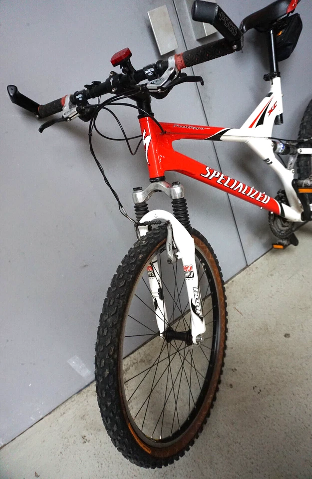 Specialized MTB Rocktopper Pro XC Mountainbike Fully 26 Zoll weiß rot (A025-007) - Bild 3 von 4