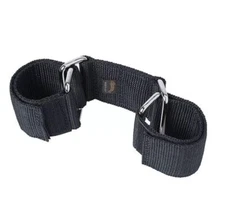 Weaver Leather Livestock Co. Black GOAT HOBBLES Nickel hardware 2" W x 3 1/2" L