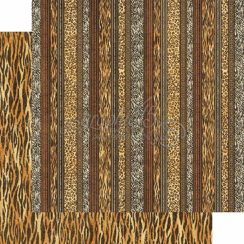 GRAPHIC 45 "SAFARI ADVENTURE" 12 X12 PAPER 12 SHEETS JUNGLE ZOO SCRAPJACK'S PL - Picture 9 of 12