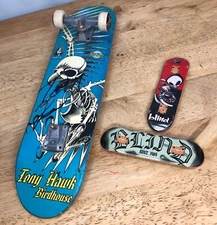 3 TECH DECKS Tony Hawk Birdhouse NEED Spitfire WHEELS Blind since 1989