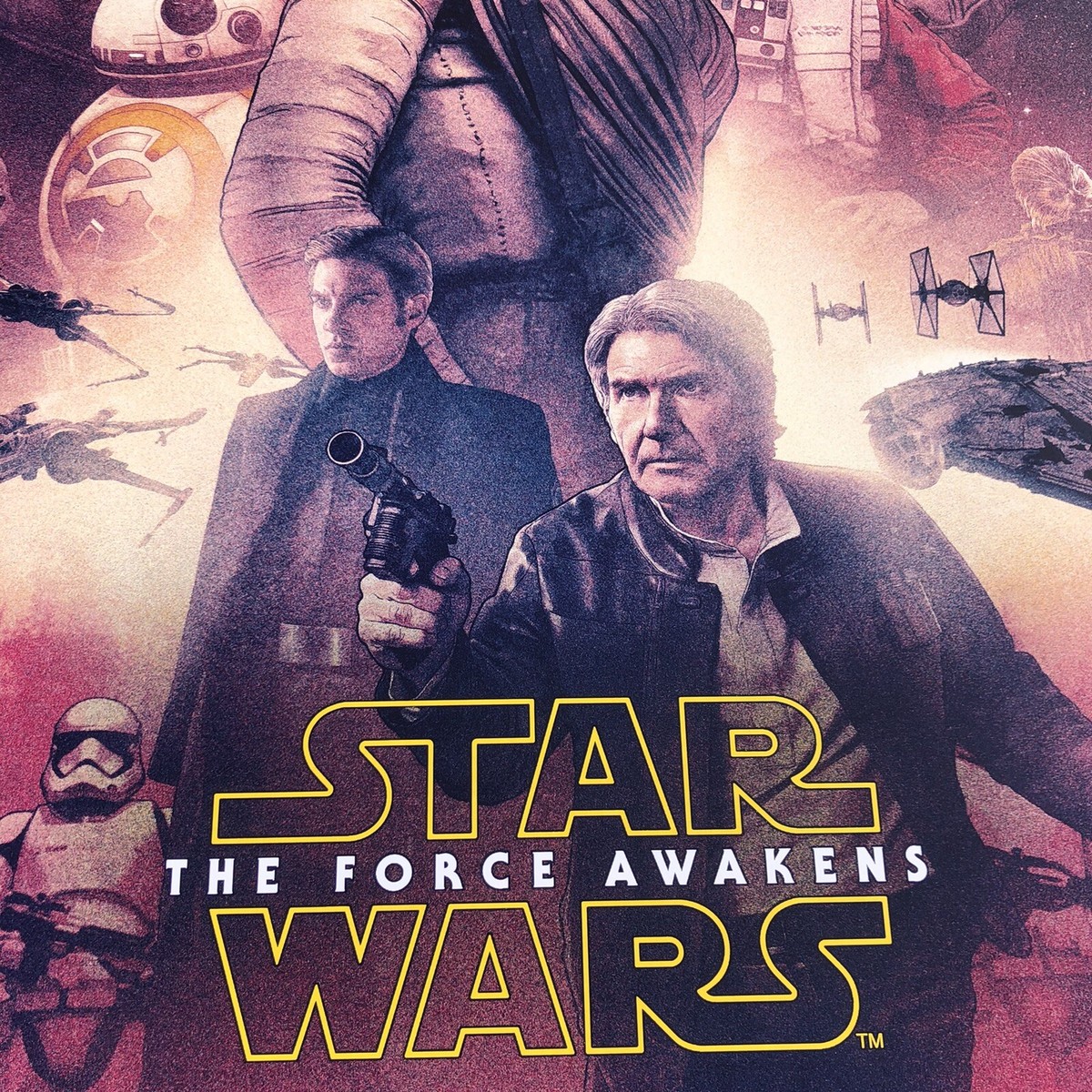 スターウォーズ ポスター bottleneck gallery mondo Star Wars The Force Awakens Adam Relf silkscreen poster